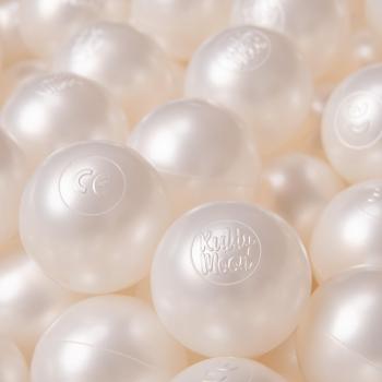 KiddyMoon ballen voor kinderen 1200 stuks/6 cm kleurrijk gecertificeerd gemaakt in EU, parelmoer