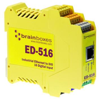 Brainboxes RS485 Ethernet to 16 Isolated Digital Inputs Adapter