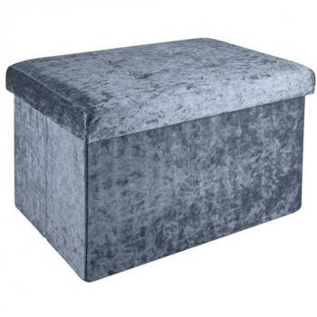 Siège cube pliant 49x30x30 cm – pouf et coffre combiné