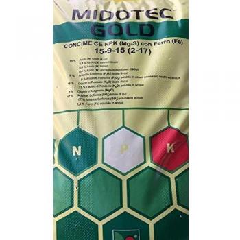 Concime NPK Gold 15 9 15 +2+7 Sacco 25 kg