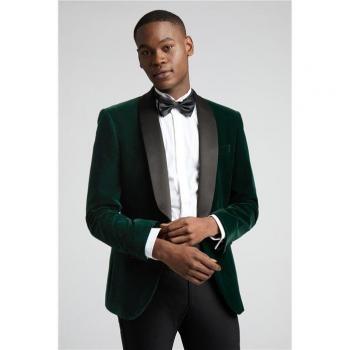 Emerald Velvet Slim Fit Jacket – Franklin Edition (Antique Rogue)