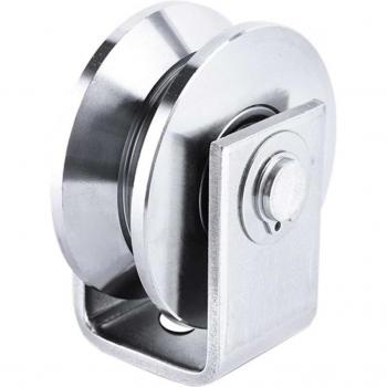 Poulie de guidage en acier inoxydable 201 U/V/H pour porte coulissante