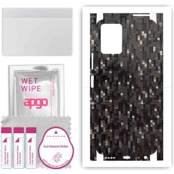Full Wrap Foil Film for Vivo Y21T in Carbon Black Pixel
