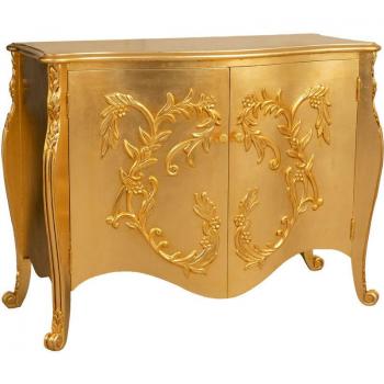 Cómoda Elegante Biscottini Oro 2 Puertas L123xP50xH91 cm