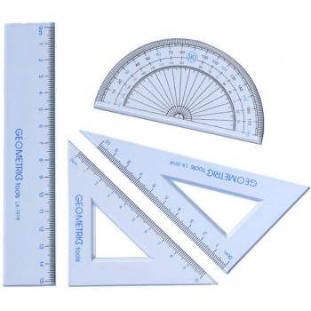 Geometry Protractor and Ruler Combo