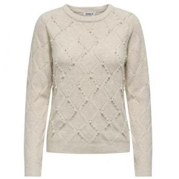 ONLY ONLLIANA LIFE LS PEARL O-NECK CC KNT Pullover