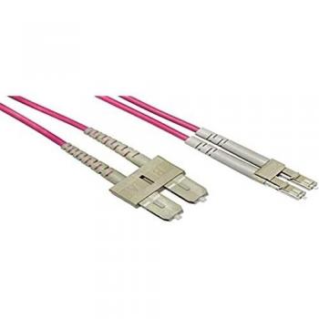 Cavo Fibra Ottica Multimode LSZH Duplex OM4 50/125 LC-SC 2 mt