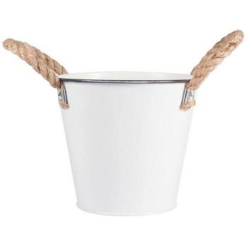 Secchiello RAYHER bianco 10,5 × 10,5 cm in zinco