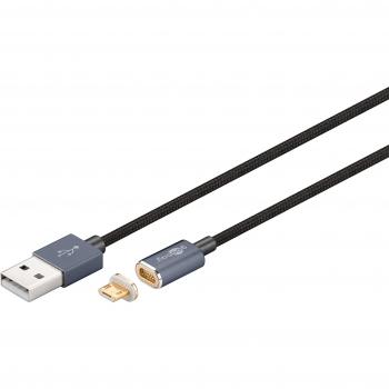 Goobay Magnetisches Micro USB Kabel 1,2m