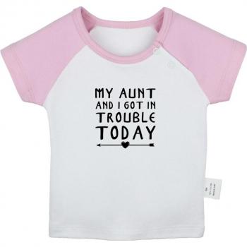 Baumwoll-T-Shirt für Babys: Tante und Ich
