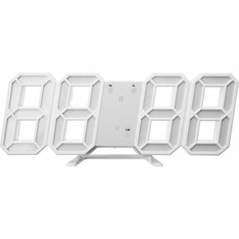 LED Display Wall Clock with 12/24 Hour Format