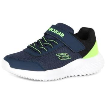 Trekzic Skechers Garçon Bleu Marine/Vert-Lime Pointure 37