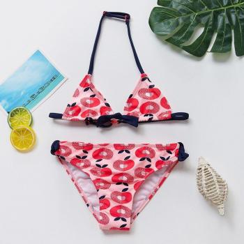 Bañador infantil de dos piezas con falbala