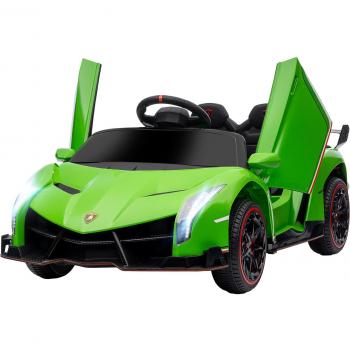 Coche eléctrico infantil Lamborghini Homcom con mando 3-6A verde