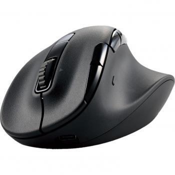 Rechargeable Silent 8‑Button Black Mouse
