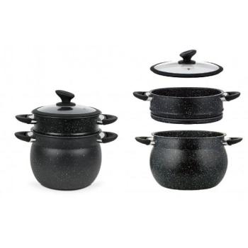 Kuskus‑Set 3‑teilig – 11 l Dampfgarer, Ø 26 cm