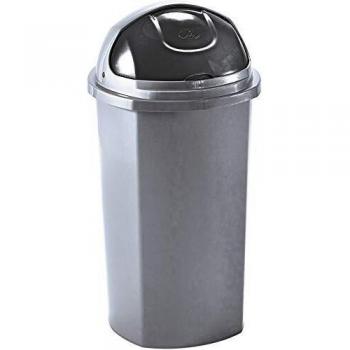 Pattumiera con Coperchio Scorrevole 25L M-Home – 32x32x58cm, Grigio