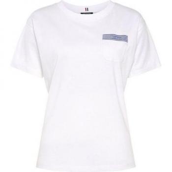 Stilvolle Wintermode: HECHTER PARIS T-Shirt für Frauen Größe 36, weiß, Brusttasche – Neue Kollektion