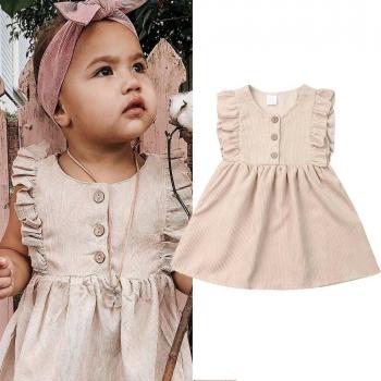 Robe Sans Manches en Dentelle pour Fille