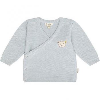 Steiff Baby Outfit Strickjacke und Strickhose hellblau 2-teilig Größe 86