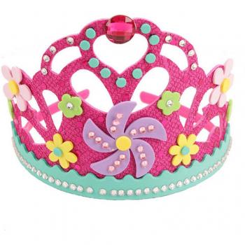 Children's DIY Flower Star EVA Foam Paper Sequin Crown Party Hat