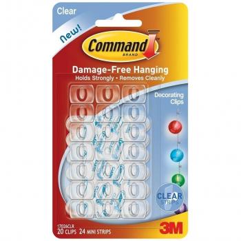 Clips para guirnaldas Command 3M