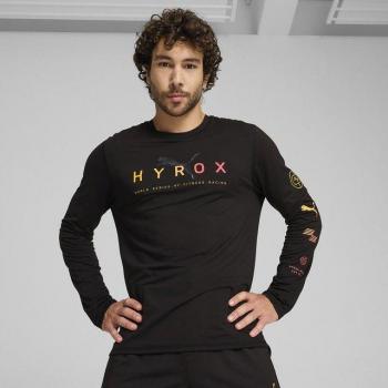 PUMA Maglietta da corsa a maniche lunghe x HYROX, Nero/Altro S