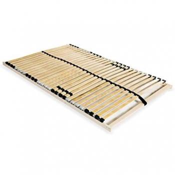 VidaXL Sommier à Lattes 28 Lattes 7 Zones 120x200cm