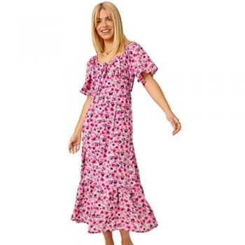 Dusk Women's Floral Print Midi Dress