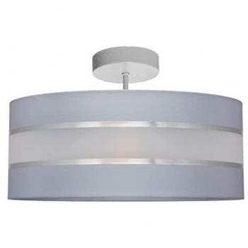 Helen Cylindrical Ceiling Light Grey Silver 40cm
