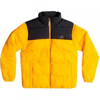 L‑Size Quiksilver Wolf Shoulder Giacca a Colore Arancione e Nero