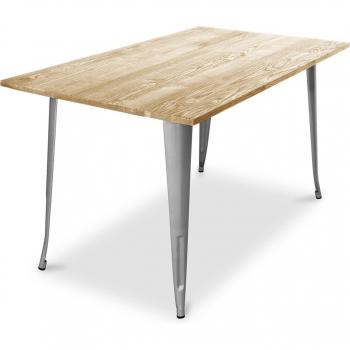 Wooden Rectangular Dining Table with Industrial Design – Troy by PrivateFloor