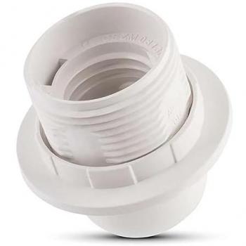 Douille E27 220V Thermoplastique Blanche