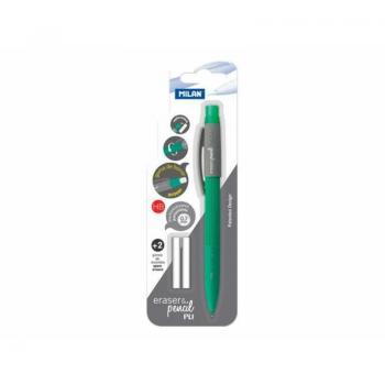 Portaminas Milan 0,7 mm con 2 recambios de goma en blister