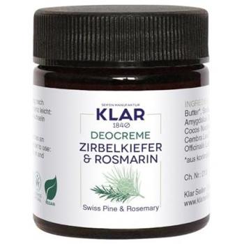 Klar's Deocreme Zirbelkiefer & Rosmarin 30 ml
