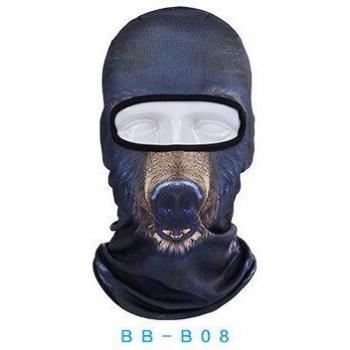 Outdoor Cycling and Skiing Face Mask with Animal Print