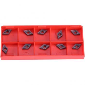 10pcs DCMT070202 Carbide Cutting Inserts for Steel and Stainless Steel