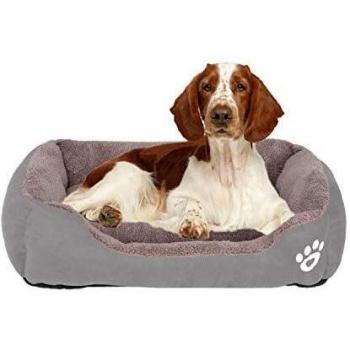 Grey XL Fleece Lounge – FRISTONE Medium Pet Bed