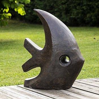 STATUE POISSON EXTERIEUR WANDA COLLECTION 40×20×H.50 CM