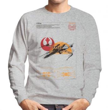 Galaxy Warrior X-Wing Sweatshirt – Heather Grey