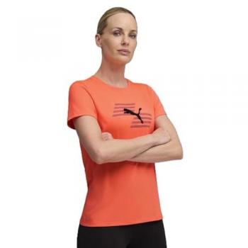 Puma x HYROX Poly T-Shirt kurzarm Damen orange XL