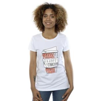 XL White Gilmore Girls Coffee Please Cotton Top