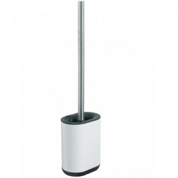 Escobillero de baño Biagio Blanco con soporte de pared