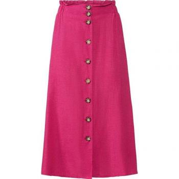 Damen Sommerrock in Pink, Midilänge, LASCANA Gr. 36