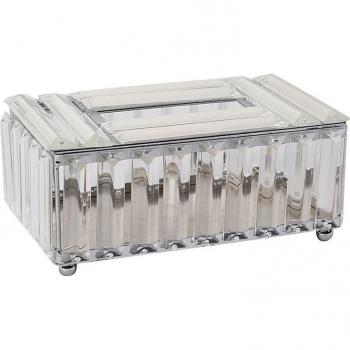 Contenedor Elegante de Pañuelos Vidriosos