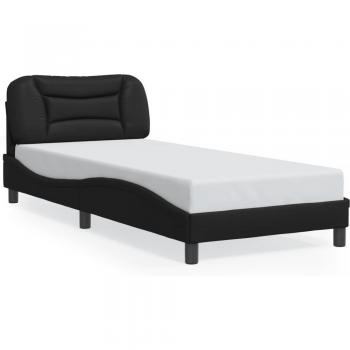 Giroletto Nero Lusso Casadino Led 90x190 in Similpelle