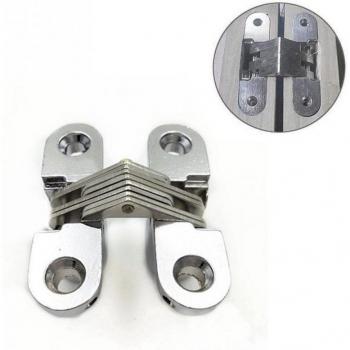 Set de 2 Bisagras Invisibles de Acero Inoxidable para Cajas