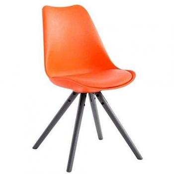 Silla Visita Toulouse Rund en Tonos Naranja y Gris