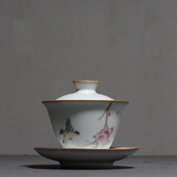 Ceramic 130ml Vintage Ru Gaiwan Tea Bowl