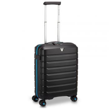 Roncato B-Flying Neon Cabin Trolley 55 cm Black with 4 Wheels